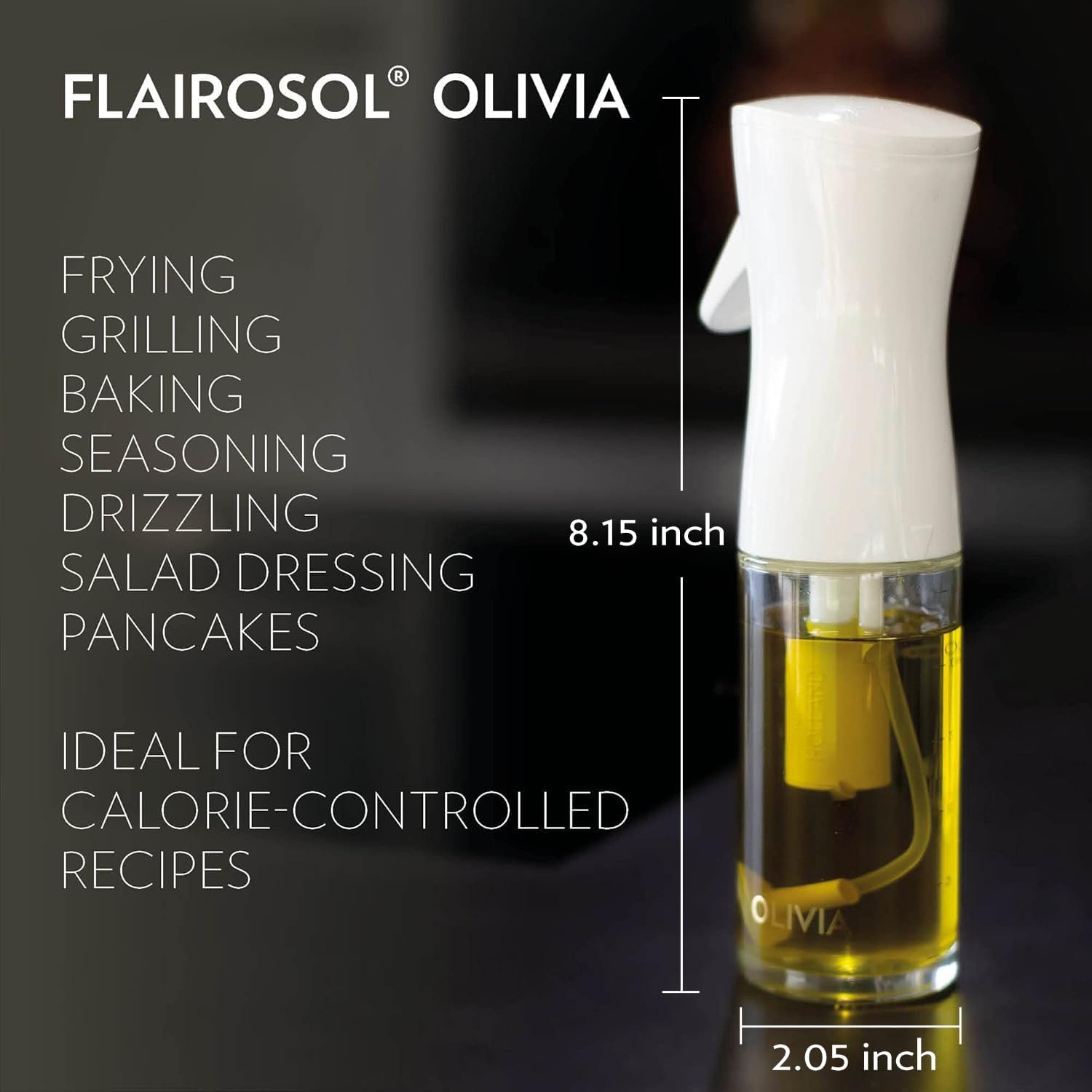 Olivia Signature Oil Sprayer White Print 130ml