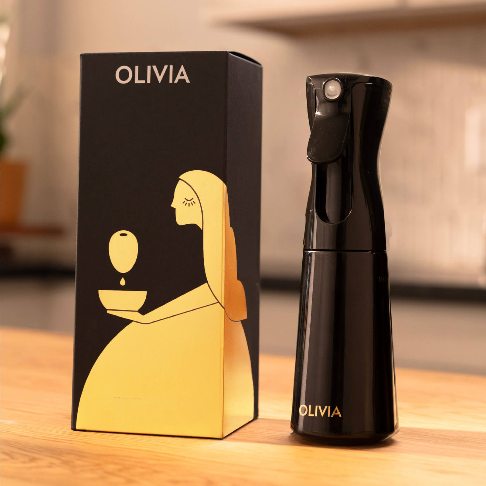 Olivia Signature Oil Sprayer Black 200ml