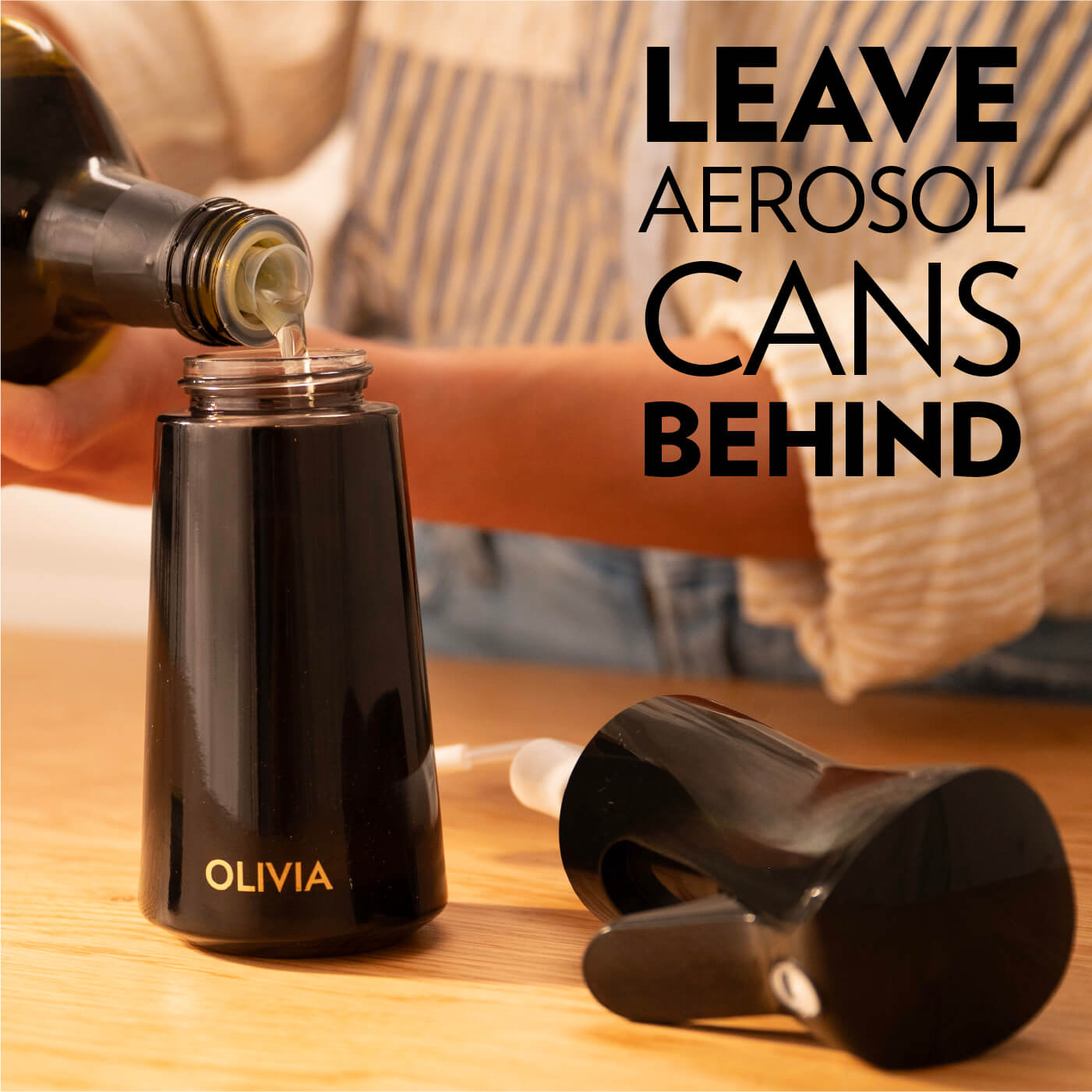 Olivia Signature Oil Sprayer Black 200ml