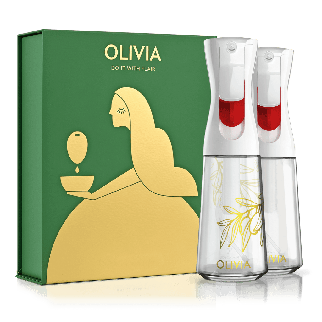 Olivia Signature Oil Sprayer White Two Pack 200ml