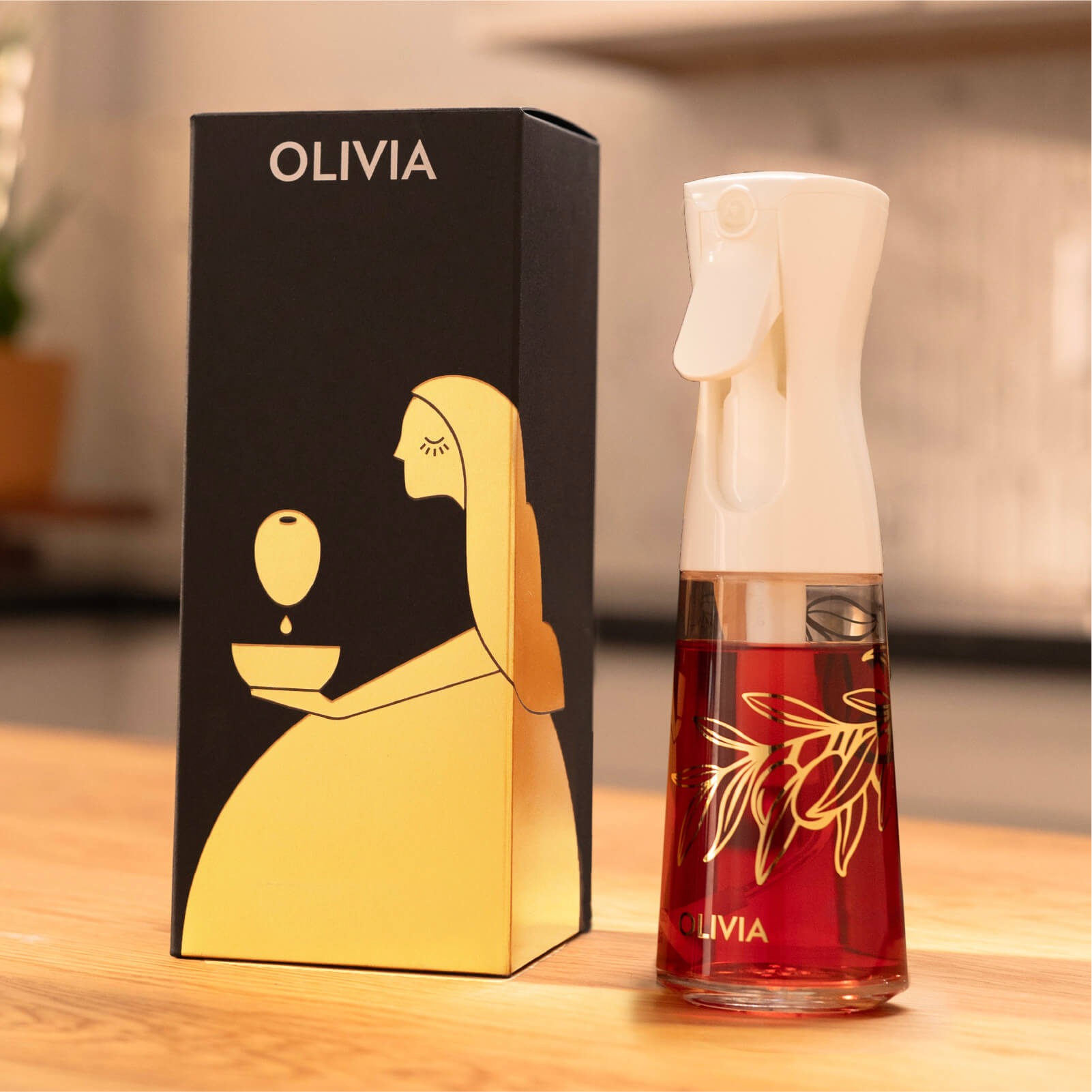 Olivia Signature Oil Sprayer Golden Leaves 200ml