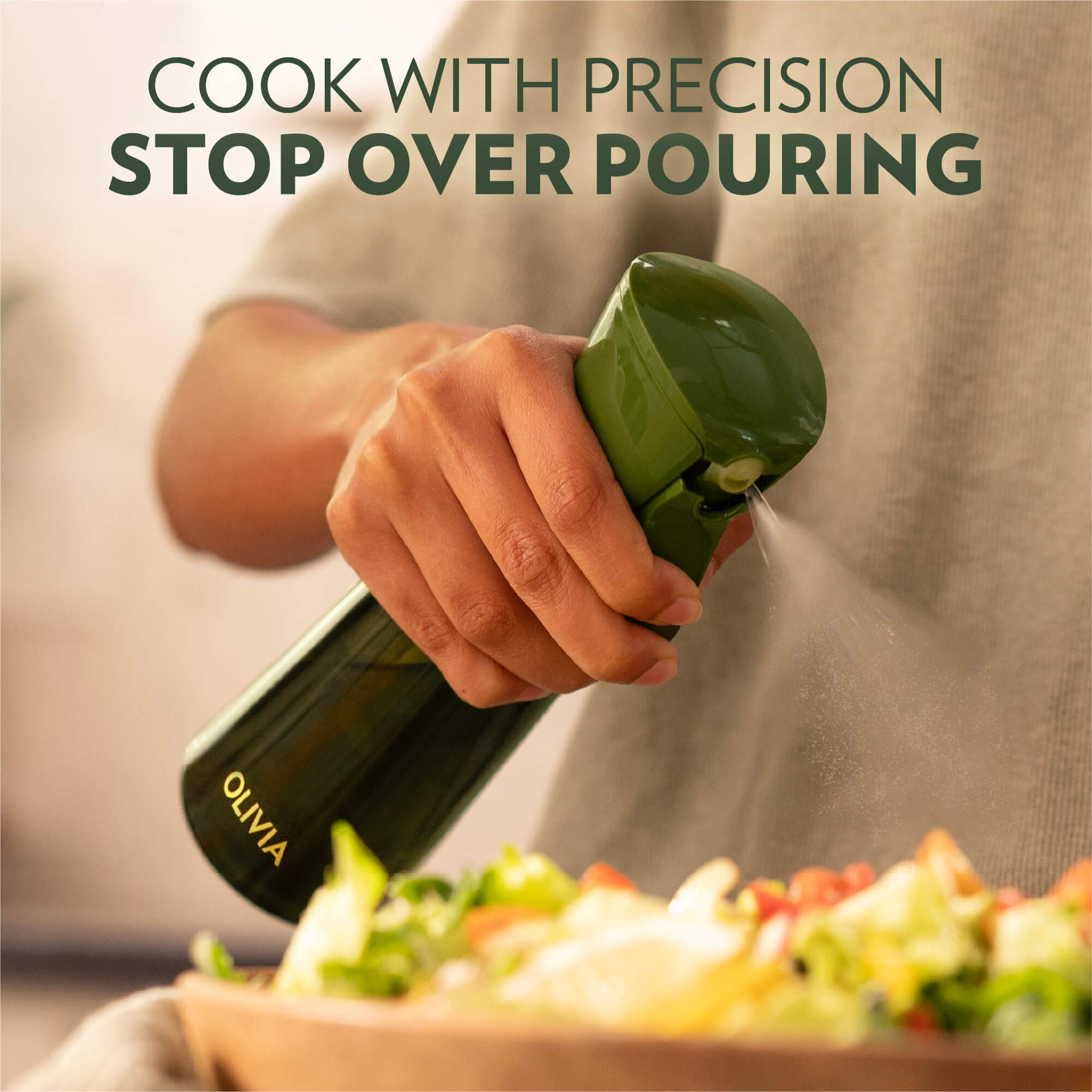 Olivia Signature Oil Sprayer Green Two Pack 200ml