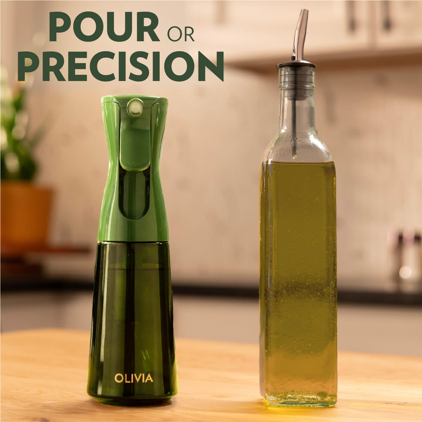 Olivia Signature Oil Sprayer Green Two Pack 200ml