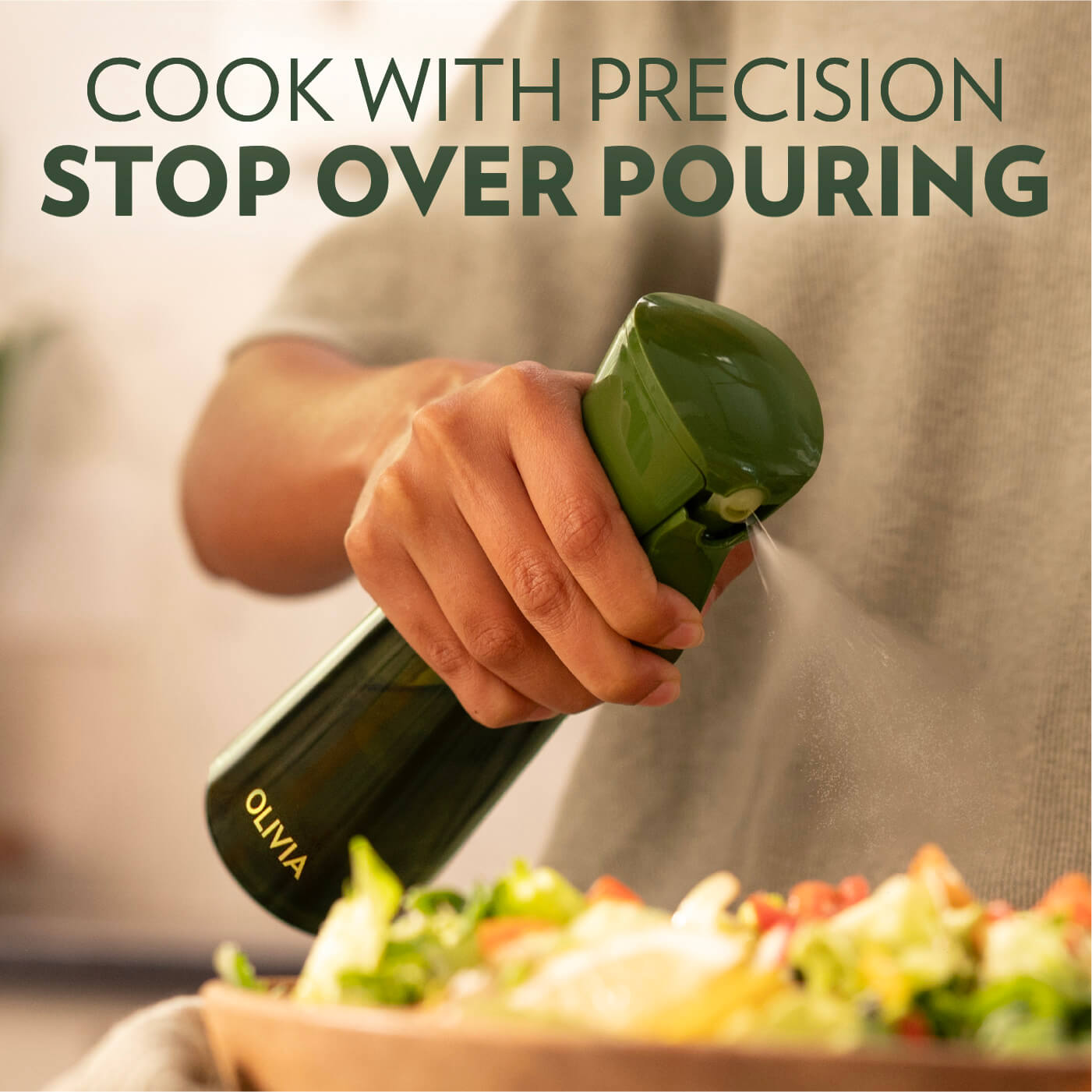 Olivia Signature Oil Sprayer Olive Green 200ml