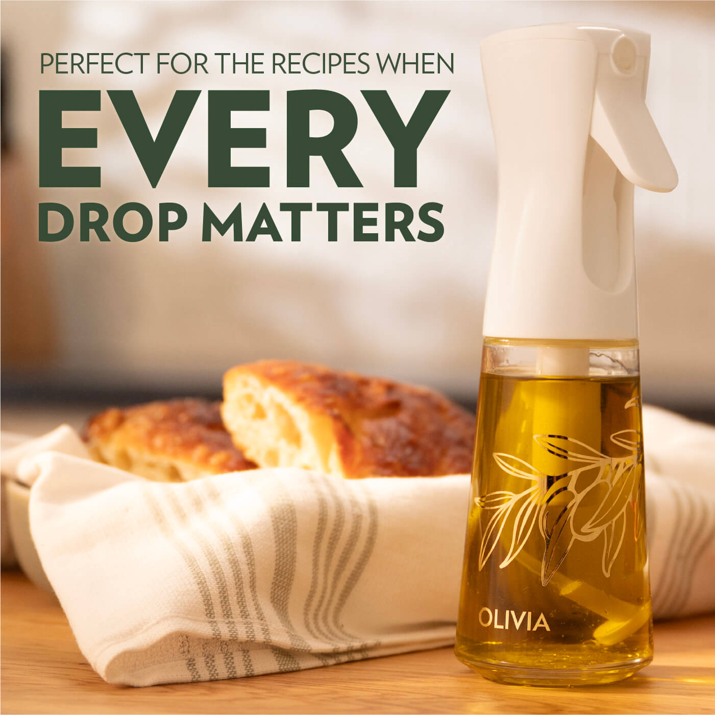 Olivia Signature Oil Sprayer Golden Leaves 200ml