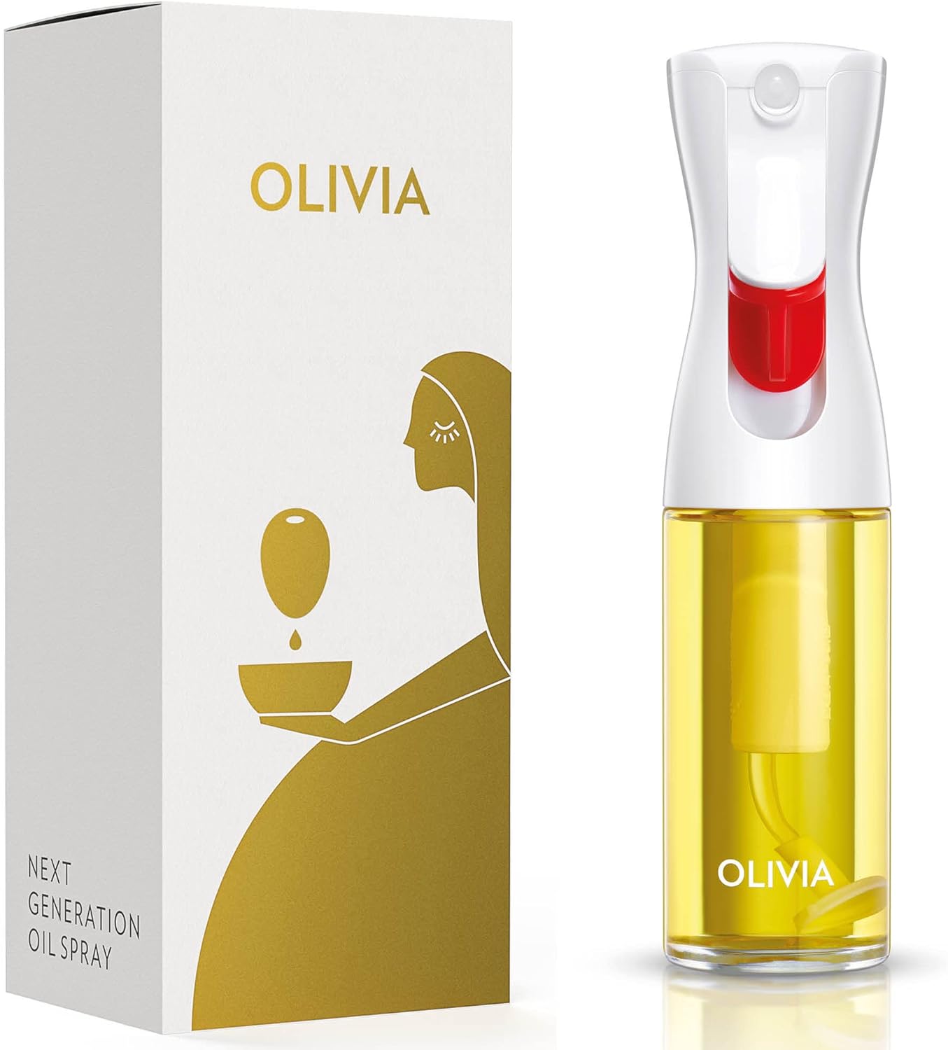 Olivia Signature Oil Sprayer White Print 130ml